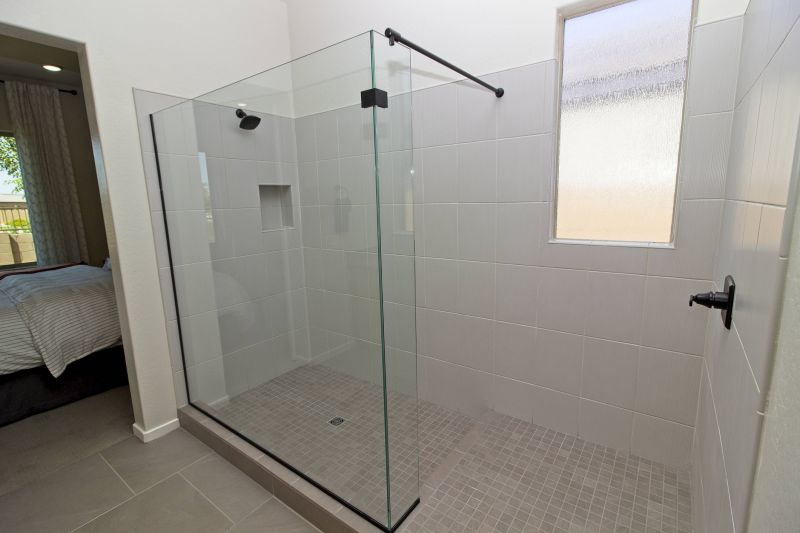 Open Concept Shower with Bench