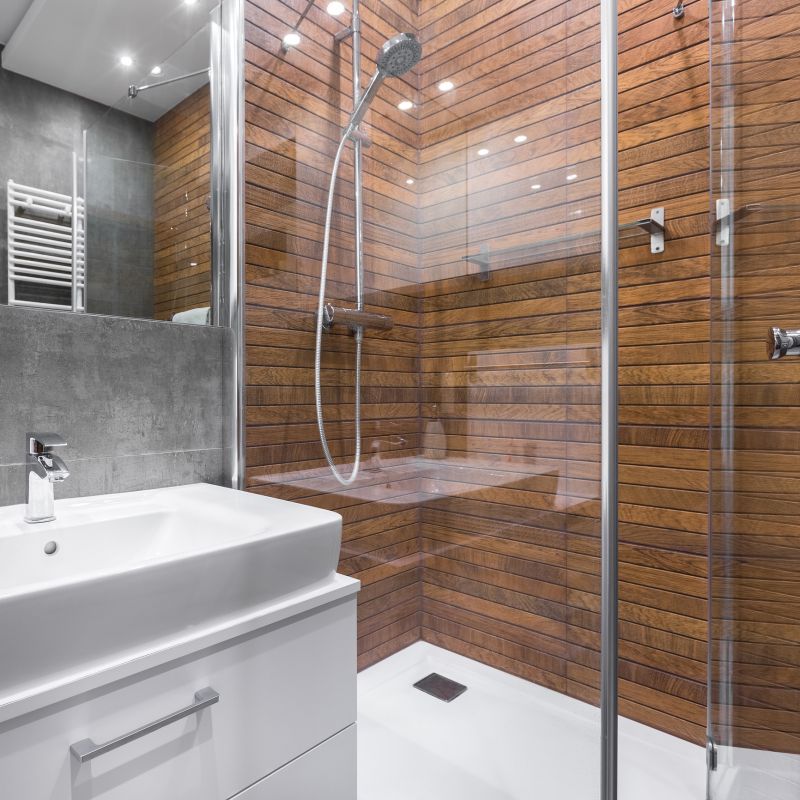 Beautiful Shower with Glass Doors
